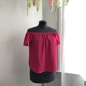 Pink Off the Shoulder Top
